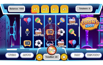 Увлекательная HTML5 игра Slot Toons v1.0 - гарантированное развлечение!